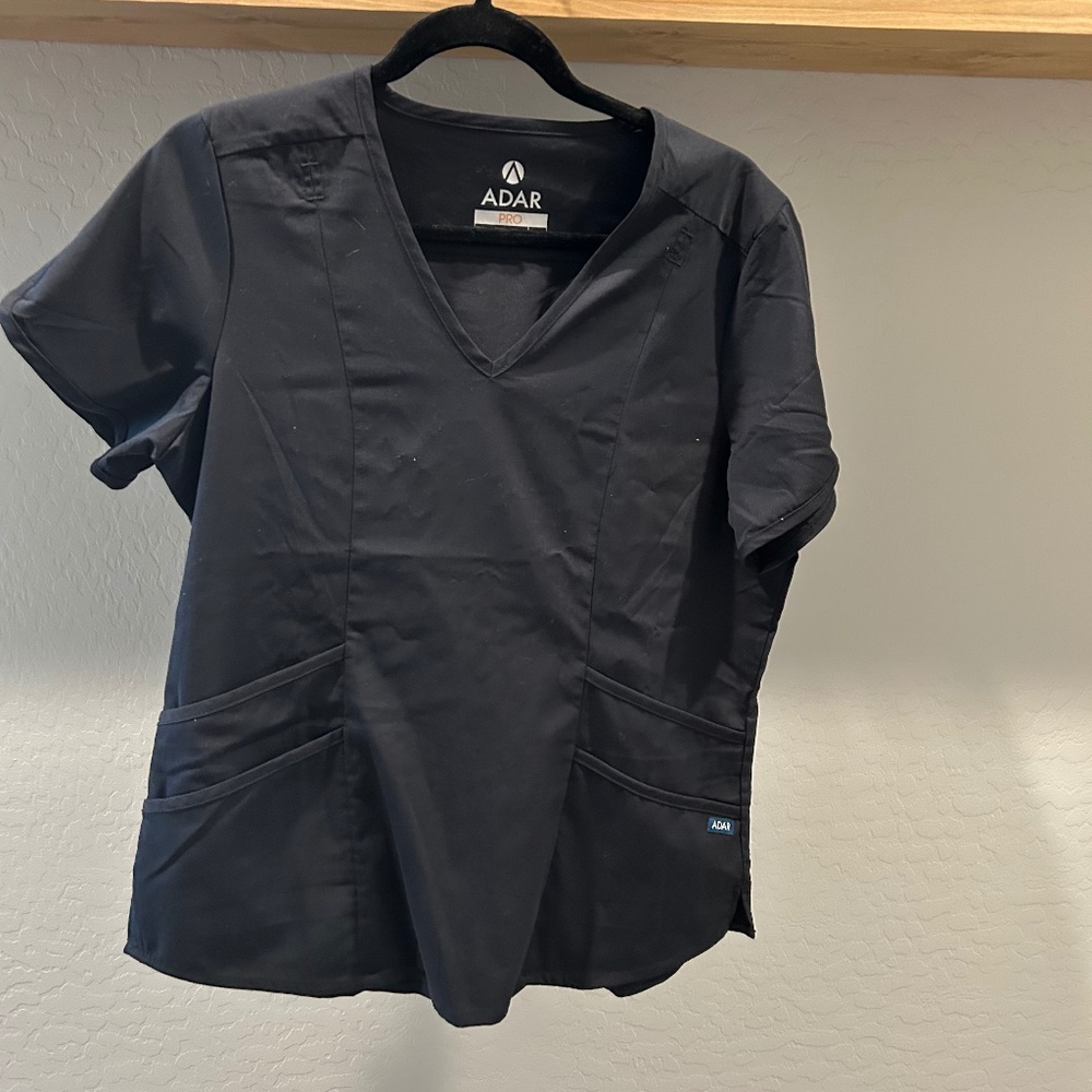 Black scrub top